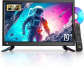 DESOBRY Fernseher, 19 Zoll, Schwarz, Kleine mit DVD Player integriert