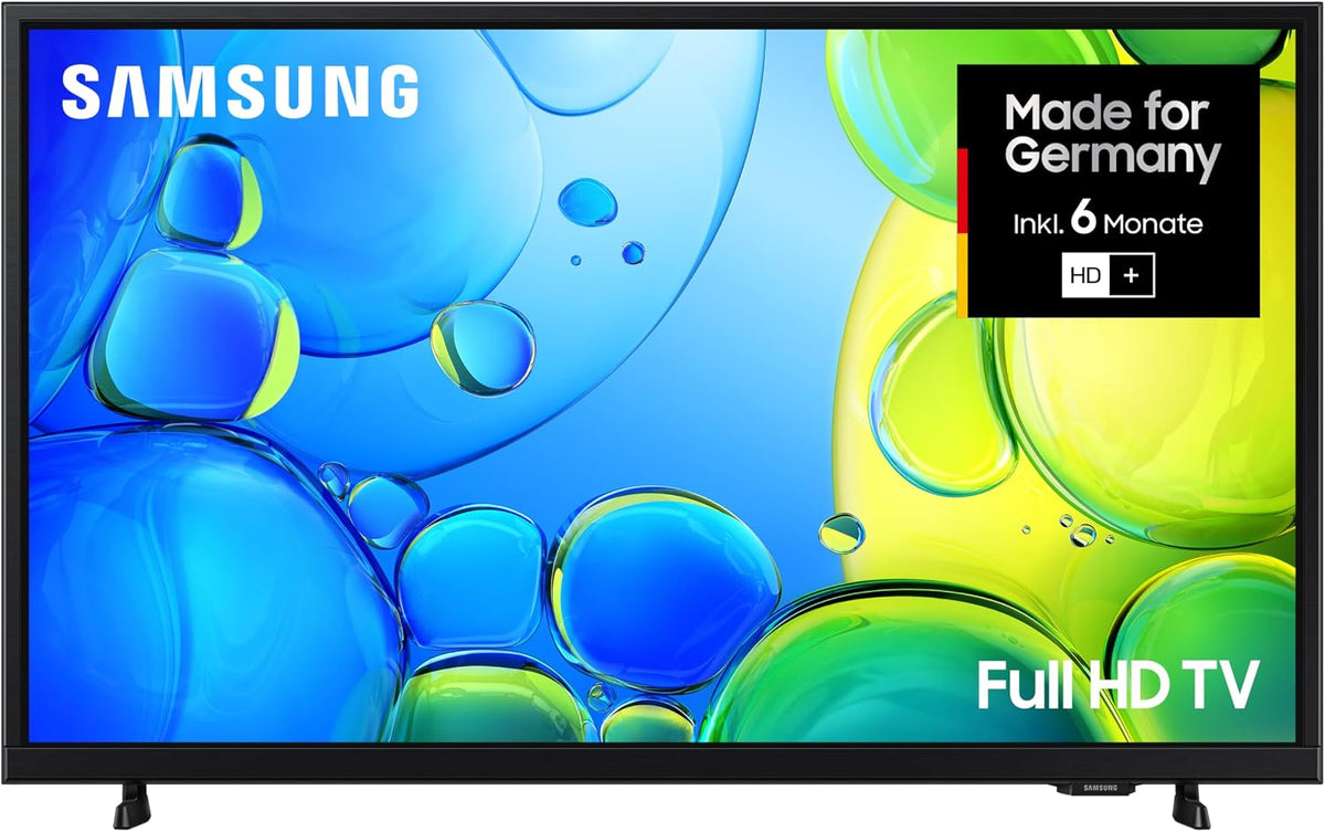 Samsung Fernseher, 32 Zoll, 81 cm, Schwarz, Smart TV, Full HD F6009F LED Flachbild, PurColor-Technologie, Object Tracking Sound Lite
