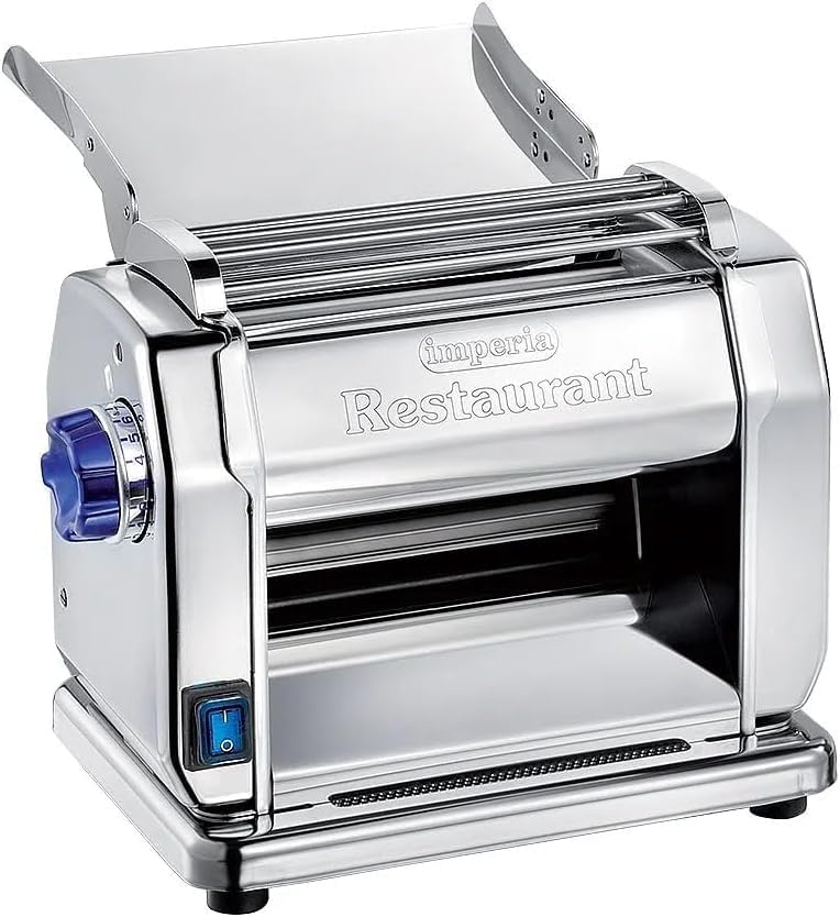 YesEatIs Nudelmaschinen, 160 W, Silber, IMPERIA - Neue professionelle elektrische Nudelmaschine