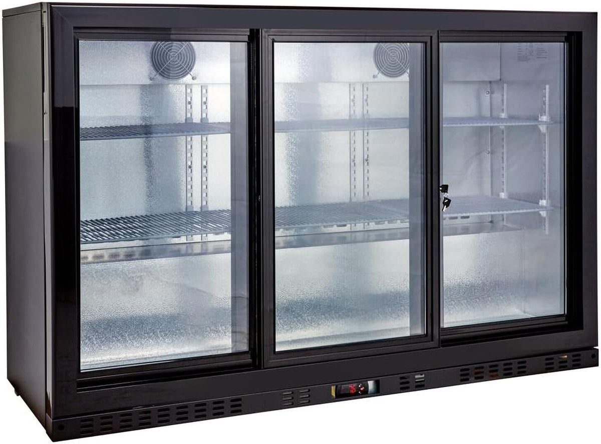 GastroHero Kühlschrank, 338 L, Schwarz, 6 Böden, BKS-350KT