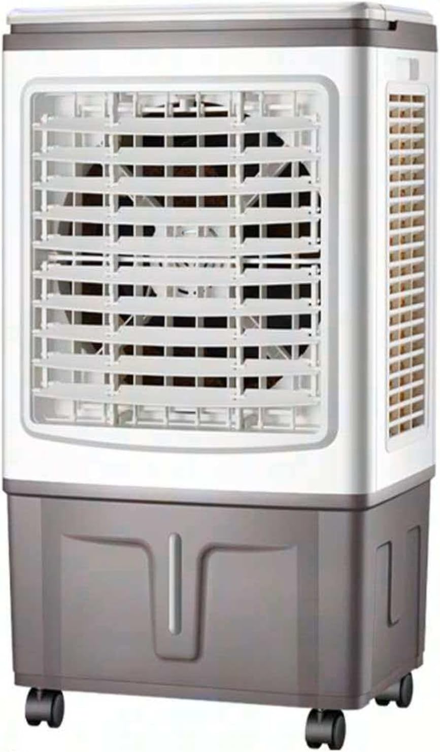 WJIANBIN Mobiles Klimagerät, 375 x 330 x 780 mm, 80 W, Weiß, Tragbarer Verdunstungsluftkühler mit 40-Liter-Wassertank