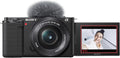 Sony Systemkamera, 50 mm, Transparent, ZV-E10 mit 16, Objektiv (APS-C), 4K-Video, schwenkbares Display, Echtzeit-Augen-Autofokus