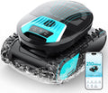 BRINBO Poolroboter, 200 m, Schwarz, Pleco Pro Akku Wand und Boden, Wasserlinie, 210 Min. Betriebszeit, Doppel-Filtration