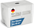 VENTA Luftbefeuchter für ein Zimmer, 24 dB, 10 l, 60 m, Schwarz, Luftbefeuchter LW45 Comfort Plus, sehr leise (A)