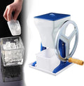 Robuster Eiswürfelmaschine, Silber, Edelstahl-Eisrasierer, Manueller Eiszerkleinerer für feine Eisspäne, Schneekegel & rasiertes Eis