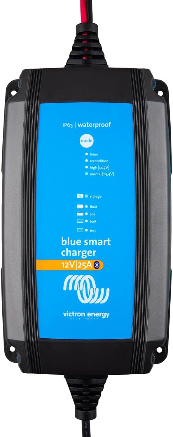 Victron Energy Ladegeräte, 230 V, Schwarz/Blau, Blue Smart Batterie Ladegerät 12-Volt 25 Ampere