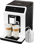 KRUPS Kaffeemaschine, 1450 W, 2,3 l, 2.3 L, Weiß/Schwarz, ea8911 freistehend vollautomatisch Maschine Espresso, Espressomaschine (freistehend