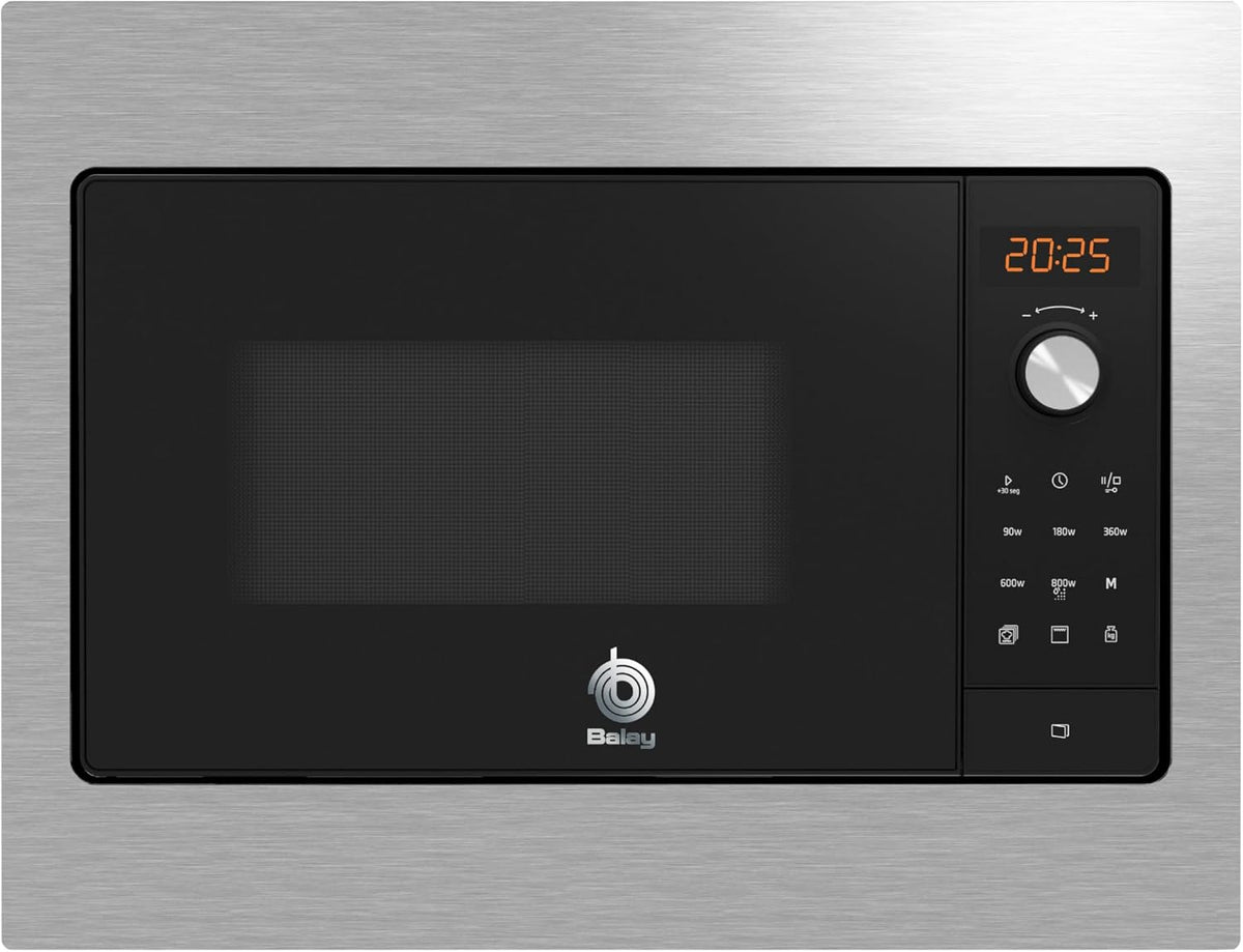Balay Mikrowelle, 800 W, 20 l, Schwarz, 3CG5142X3 Einbau-, Grill, links, /Edelstahl