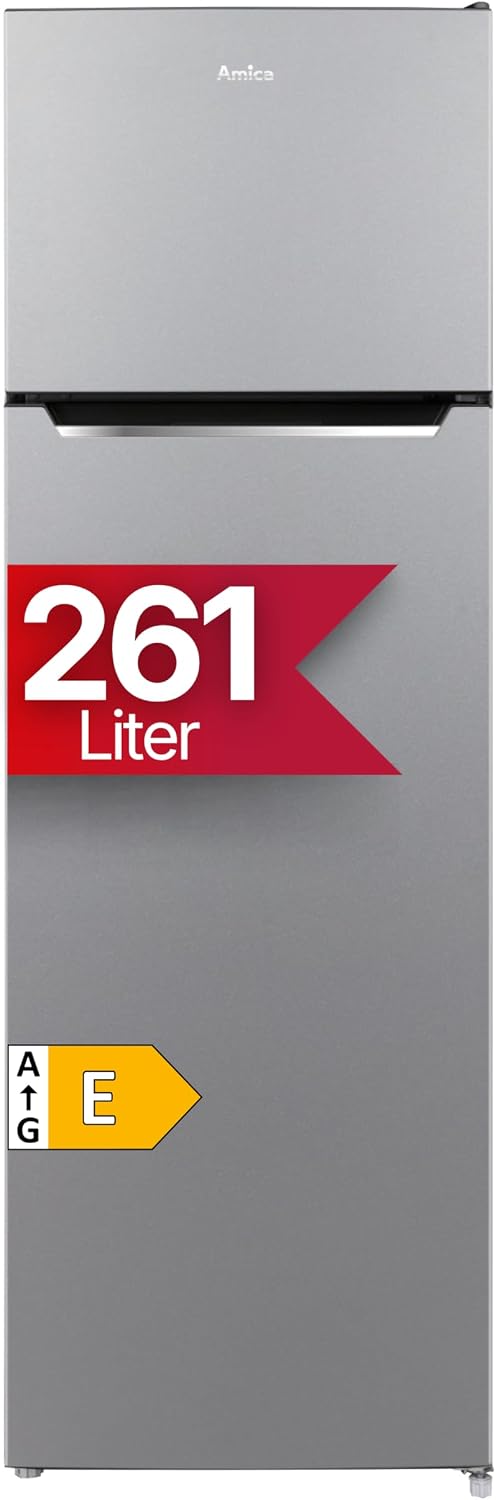 Amica Kühl-Gefrierkombination, 169 x 54 x 55,1 cm, 261 L, Weiß, DT 377 100 E