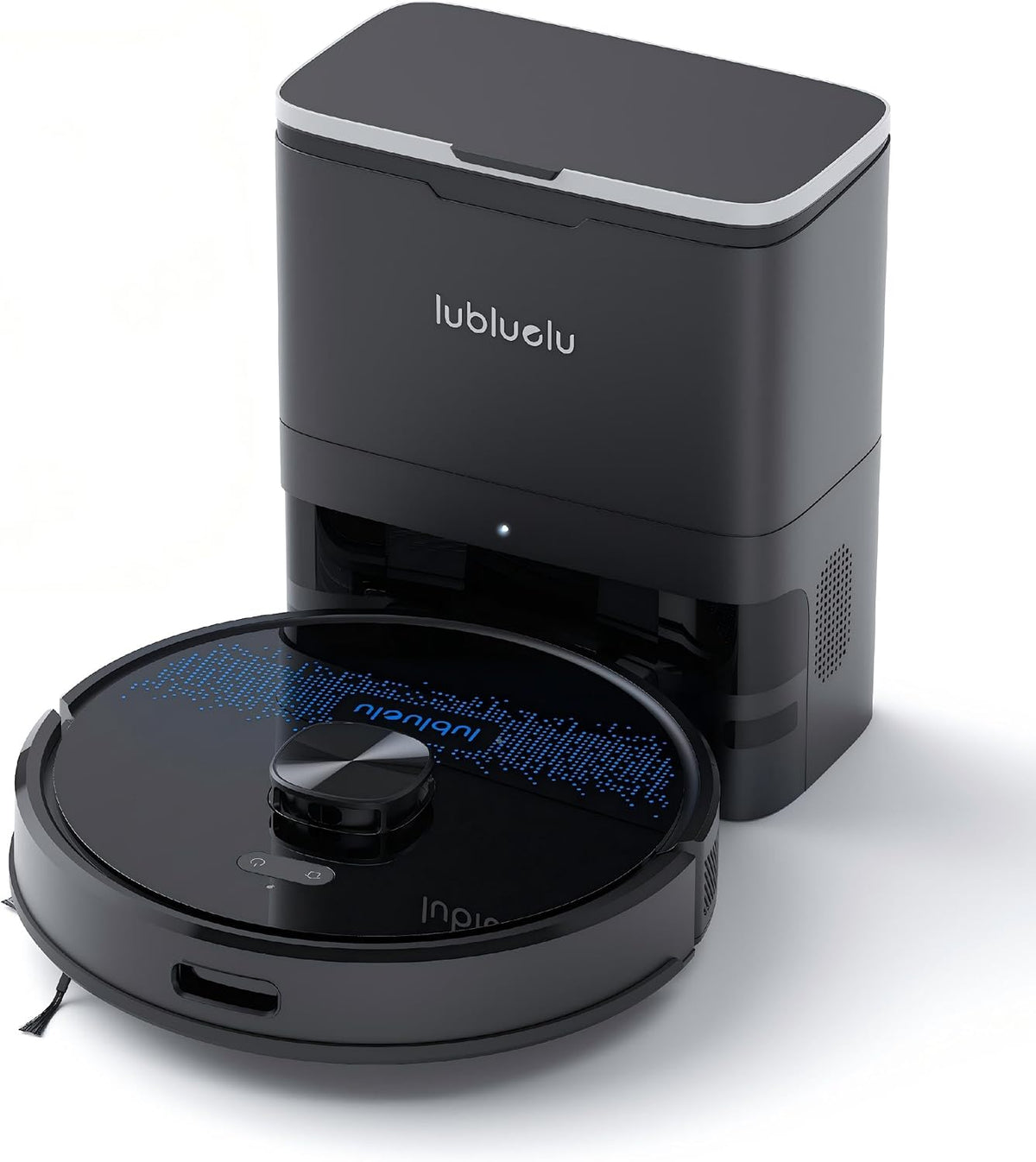 Lubluelu Saugroboter, Schwarz, 7500Pa Powerful Suction, 60-Maintenance-Free, Smart Laser Navigation, Y-Shaped Mopping