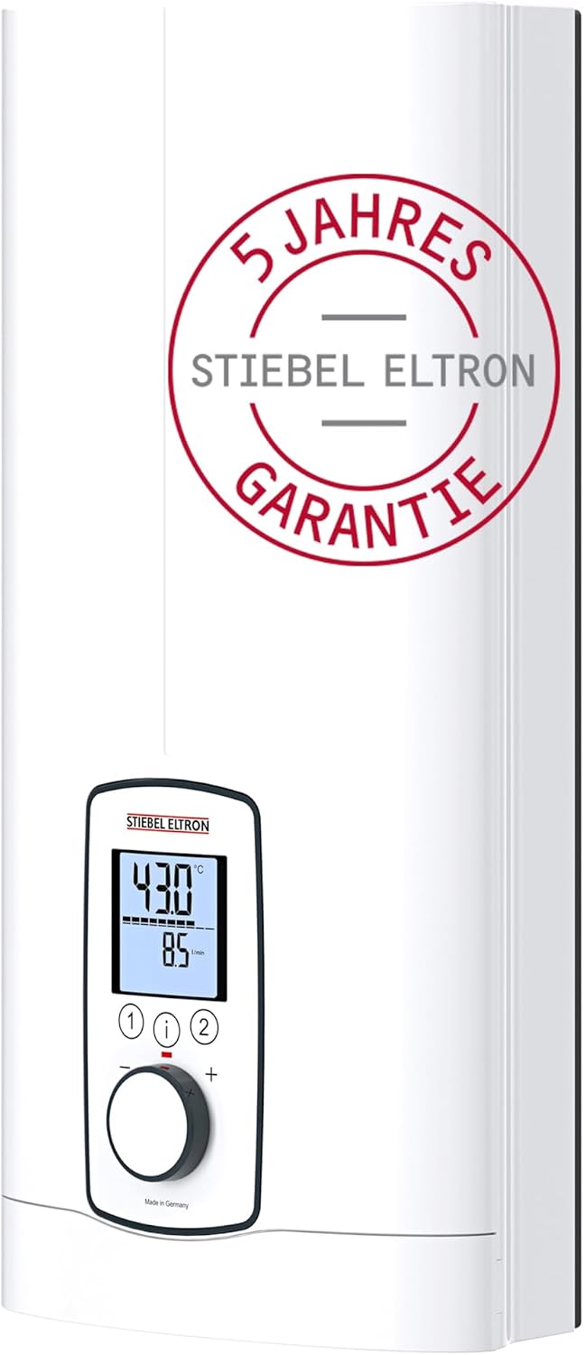 Stiebel Eltron Durchlauferhitzer DHB-E 18/21/24 LCD Elektrische Durchlauferhitzer, 24 kW, Weiß