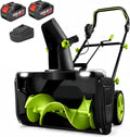 SHUMIAO Schneefräse, 50 cm, 40 V, Schwarz, Akku, Elektro- Motor